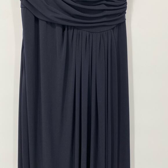 David Meister Full Length Sleeveless Evening Gown Midnight blue Women's Sz 6 - Picture 9 of 14